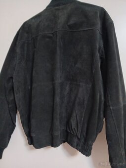 Panska kožená bunda cerna - 2