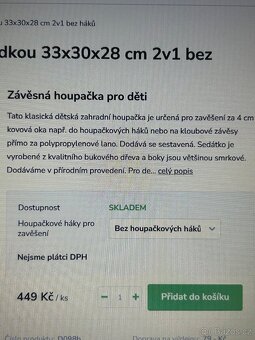 Dřevěná houpačka - 2