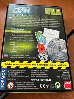 Exit úniková hra - Tajná laboratoř - 2