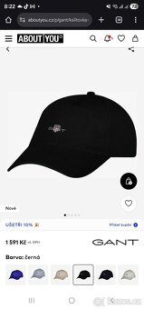 Černá kšiltovka GANT - 2