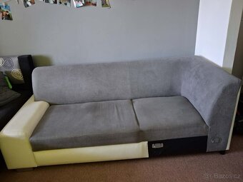 Gauč bílošedý - 2