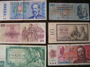 ČESKOSLOVENSKÉ  BANKOVKY :1960-1985 - 2