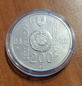Stříbrná mince 200 SK 1998, Vznik Slovenskej národnej rady - 2