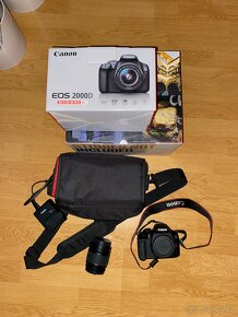Canon EOS 2000D s objektivem a příslušenstvím - 2