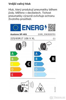 Prodám celoroční pneumatiky - 2ks - 2