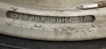 Sada 4 alu disků RENAULT 5,5x14, ET 36, 4x100 - 2