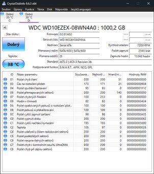 🟦 WD Blue 1 TB – vĂ˝bornĂ˝ stav (100 % zdravĂ, 7200 ot.) - 2