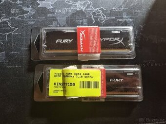 RAM Kingston Hyperx Fury 2x16GB, DDR4, 3200Mhz, CL16 - 2
