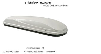 Nosič na kola, Chladící box, Střešní box, Příčníky - 2