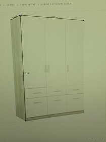 2x Šatní skříň CARRYHOME 136/197/54 cm - 2