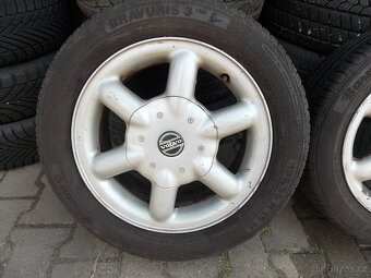 15" alu kola Volvo + letní pneu195/55 R15 - 2