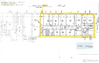 Pronájem kancelářského zázemí se sklady – 292 m² - 2