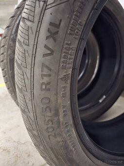 Prodám zimní pneu Barum Polaris 5, 205/50 R17 V XL - 2