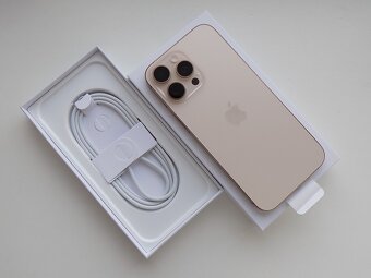 APPLE iPhone 16 Pro MAX 256GB Pouštní Titan -ZÁRUKA-NEPOUŽIT - 2