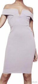 Nové lila pouzdrové šaty - 2