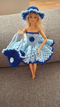 háčkované šatičky na barbie - 2
