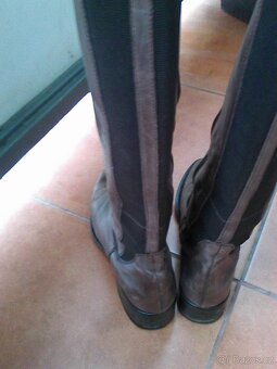 Dámské kožené kozačky vel. 38 - 2