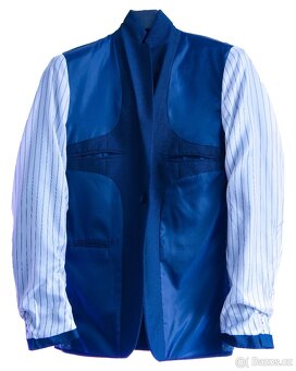 Pánský oblek tmavě modrý - 2