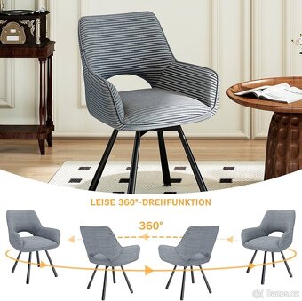 Krasne zidle 2ks dva druhy - 2