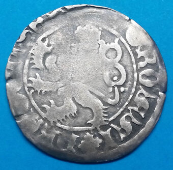 Stříbrná mince středověk Vladislav II. Jagellonský (2.) - 2