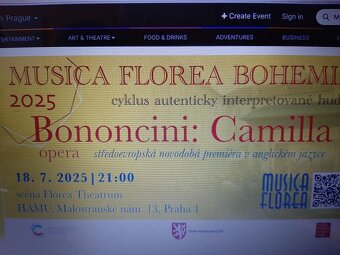 Bononcivi: CAMILLA, barokní opera pátek 18.7.2025 od 21 hod - 2