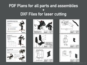 Strojní pásová bruska BG-011 - Digitální konstrukční plány - 2
