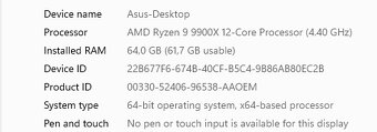 Herní PC 4k – AMD Ryzen 9 9900X, RTX 5080 XT, 64 GB RAM, 1TB - 2