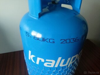 PB láhev/ bomba 5 kg ČISTÝ PROPAN ZAPLOMBOVANÁ - 2