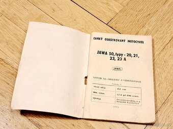 Návod na obsluhu JAWA 20, 21, 23, 23 A, č.2 - 2