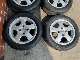 Alu 14" 4x100, Enzo, pneu 70%, sada 2999,- - 2