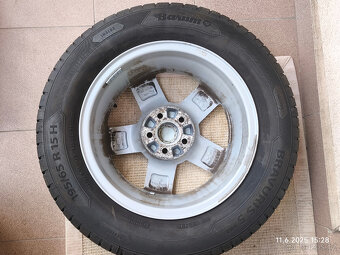 4 x al kola Škoda 5x100 15 + letní pneu 195/65 R 15 H - 2