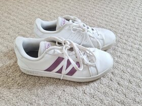 Boty Adidas 37 1/3 tenisky - růžový pruh - 2