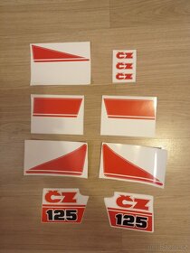 ČZ 125/519 samolepky - 2