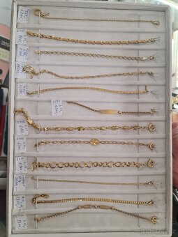 Zlaté náramky 14K Český státní punc - 2
