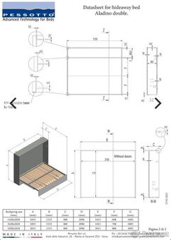 HORIZONTÁLNÍ SKLOPNÁ POSTEL ALADINO - 2