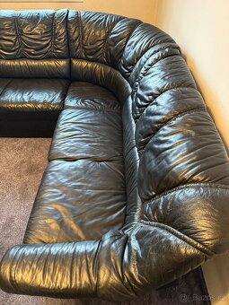 Kožená rohová sedačka - 2