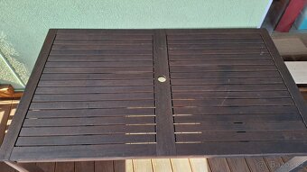 Zahradní stůl dřevo/hliník - 2