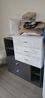 Komoda Tablo šedá/enigma - 2