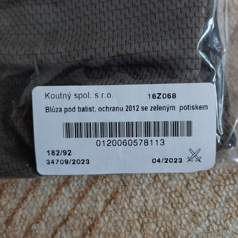 UBACS blůza pod balistiku 182/92 - 2