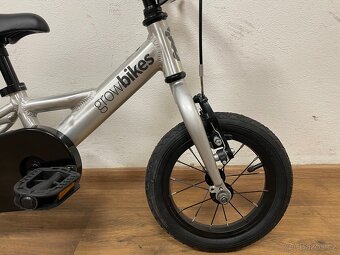 Dětské kolo Growbikes 12” stříbrné NOVÉ - 2