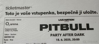 Pitbull - 3 lístky - 2