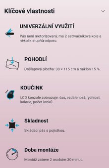 DOMYOS tréninkový bezmotorový pás W100 - 2