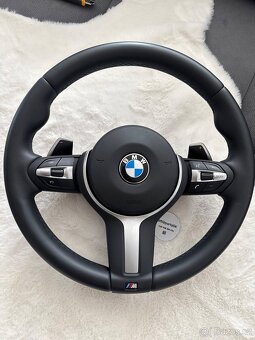 Predám BMW volant Mpacket F10/F01 s pádlami - 2