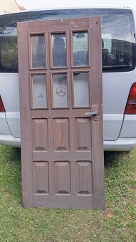 Prodám dřevěné dveře masiv 80cm levé - 2