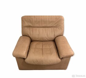 DE SEDE model DS 66 dvoumístná kožená sofa a křeslo 21% DPH - 2