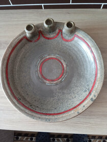 Keramický talíř + svícen - 2