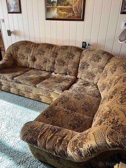 Rohová sedačka + křeslo za odvoz - 2