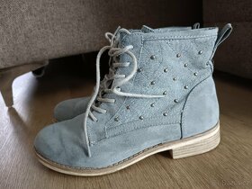Jarní/podzimní dámská obuv Deichmann, světle modré - 2