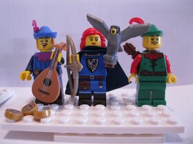 Lego figurky castle středověk B.Falcon,Ork,bard,sokolnice - 2