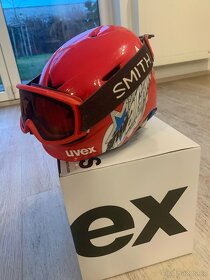 Lyžařská helma Uvex 48-52cm + lyžařské brýle - 2